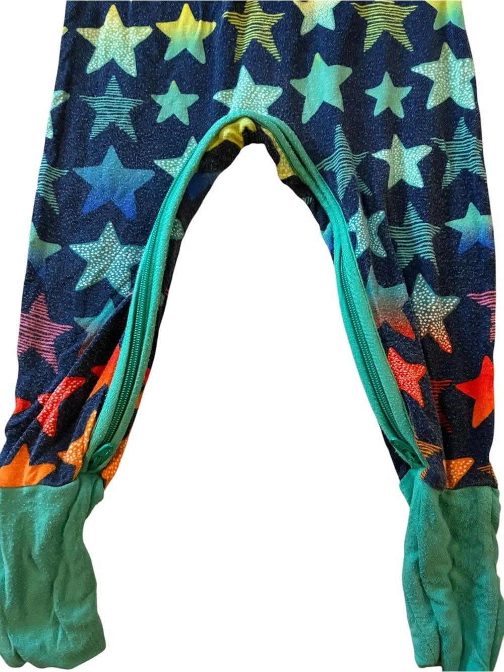 Little Sleepies Shades of Star Rainbow Navy Kids Crescent Zippy 6-12 Months